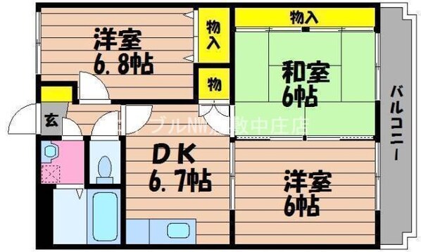 ブライトコート　Ⅰの物件間取画像